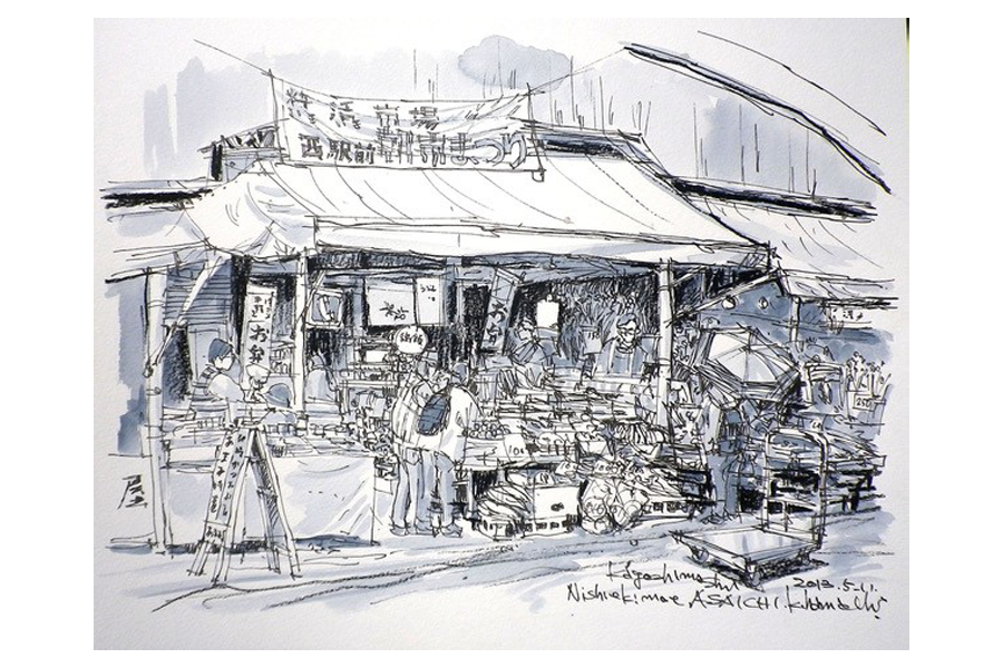 浜地克徳スケッチ活動20周年記念展　ーあの日の風景と、スケッチ旅ー-4